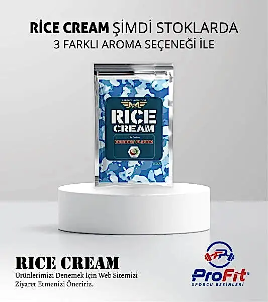 LegendX Rice Cream 8 Şase - Çikolata, Muz ve Hindistan Cevizi Aromalı Karbonhidrat Kaynağı