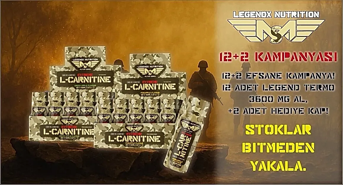 LegendX Nutrition L-Carnitine Extreme 3600 mg – 12+2 Kampanyası | Hediye Termo L-Carnitine