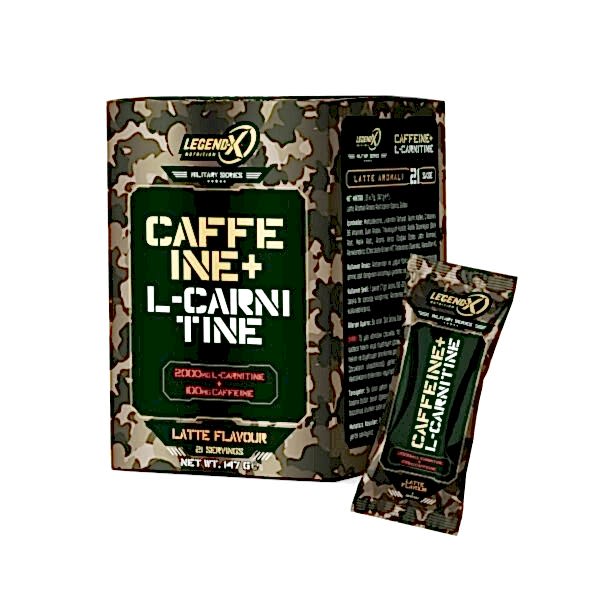 LegendX Caffeine + L-Carnitine Saşe 7 g – 2000 mg L-Carnitine & 100 mg Kafein | Latte Aromalı Termojenik Enerji