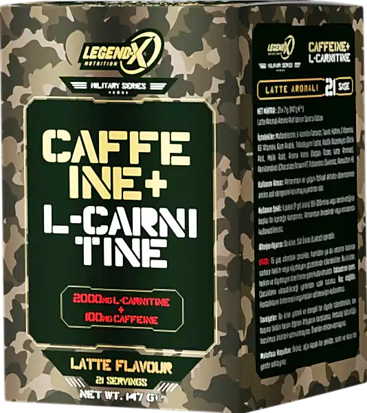 LegendX Caffeine + L-Carnitine Saşe 7 g – 2000 mg L-Carnitine & 100 mg Kafein | Latte Aromalı Termojenik Enerji