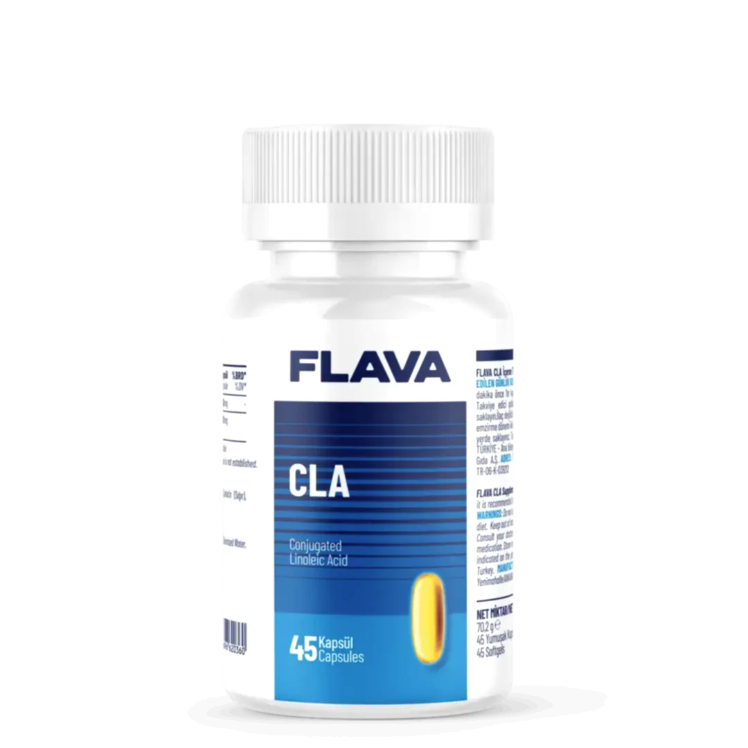 Flava CLA (Conjugated Linoleic Acid) | Yağ Yakım ve Vücut Şekillendirme Desteği – 45 Kapsül