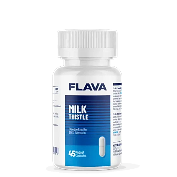 Flava Milk Thistle 45 Kapsül – Karaciğer Destekleyici Bitkisel Takviye