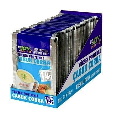 BigJoy Proteinli Çabuk Çorba 30 Gr 12 Adet(Tavuk)
