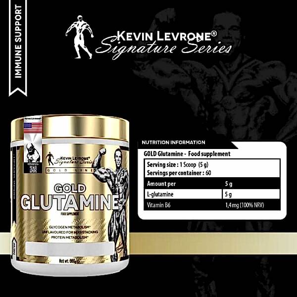 Kevin Levrone Glutamine 300g – Saf ve Hızlı Emilimli Glutamin
