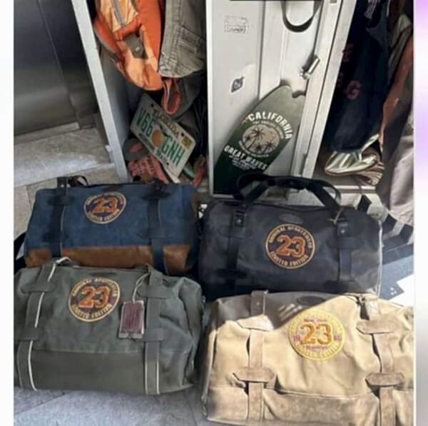 Vintage Tarz Old Cotton Silindir Çanta – Spor & Seyahat İçin