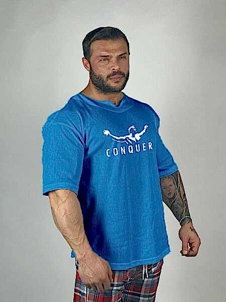 ARNOLD OVERSİZE TŞÖRT MAVİ