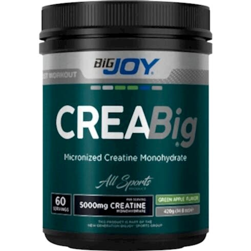 BİGJOY CREABİG MİCRONİZED CREATİNE YEŞİL ELMA 420 GR