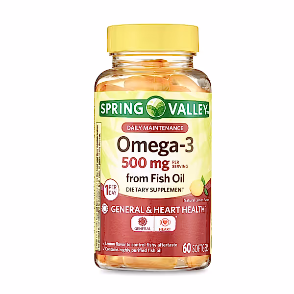 Spring Valley Fish Oil 500mg 60 Softgel – Omega 3 Desteği